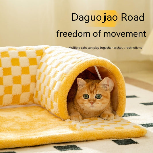 Duokete Cathouse Doghouse Autumn And Winter Warm Tunnel