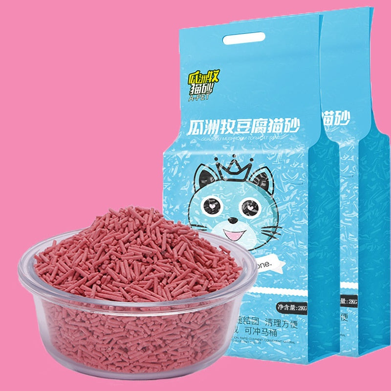 Original Green Tea Tofu Cat Litter Absorbent Group Deodorant