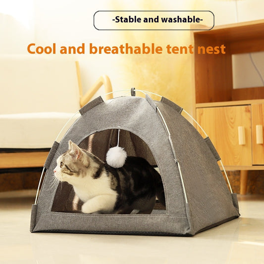 Cathouse Doghouse Breathable Tent Nest Indoor Outdoor Universal Pet Room