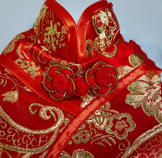 Pet Clothes Dog Chinese Ancient Style Tang Dress
