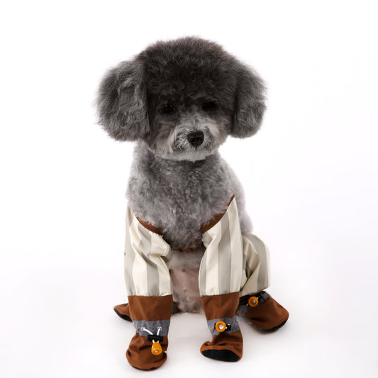 Autumn And Winter Dog Outing Dustproof Pants Skinny Clothes
